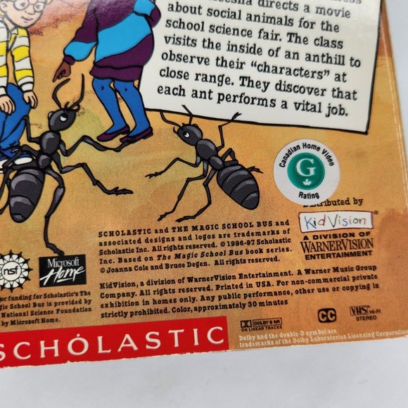 The Magic School Bus Lot of 4 VHS Tapes 90s Vintage - Picture 4 of 4